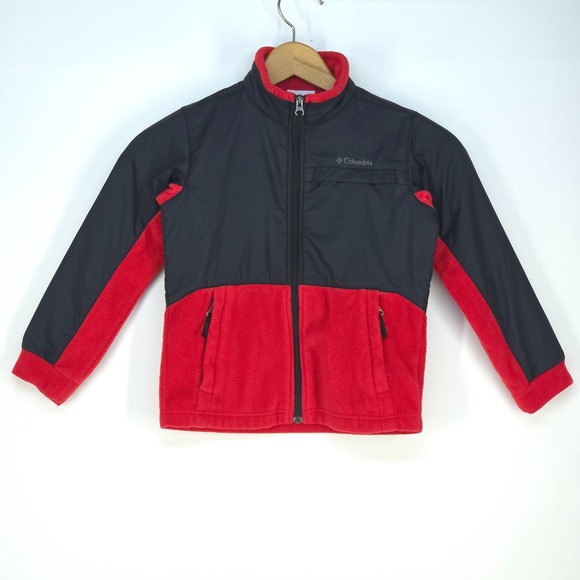 Columbia Other - Columbia Steens Mt II Overlay Fleece Jacket Boys Small (8) Full Zip Cozy Warm